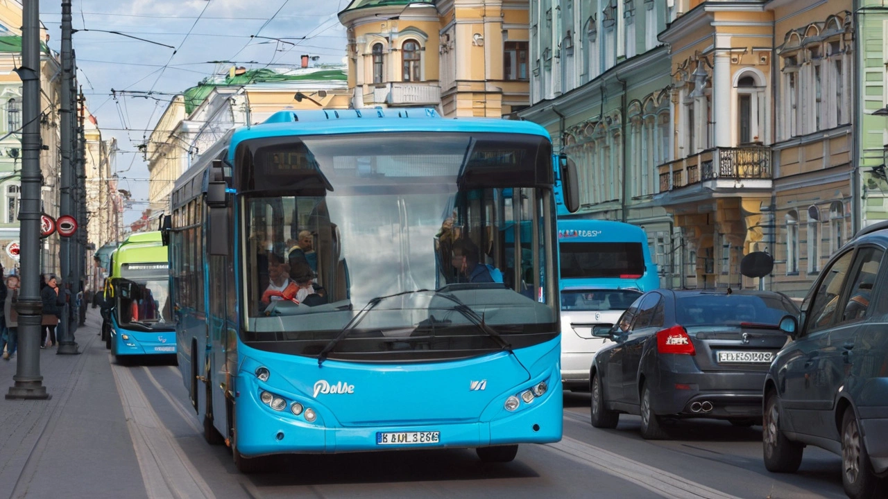 Автобусы стали самым популярным транспортом в Санкт-Петербурге: анализ и причины